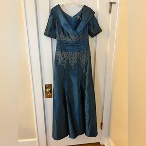Jade Couture Elegant Blue Dress
